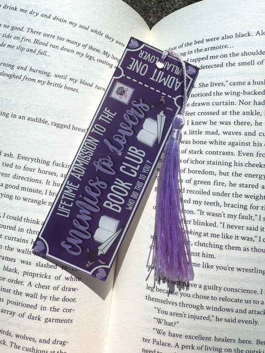 Enemies to Lovers Book Club Bookmark