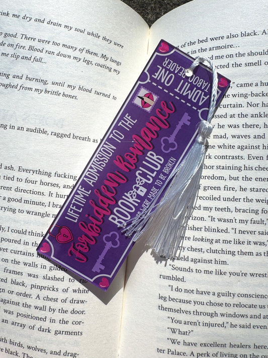 Forbidden Romance Book Club Bookmark