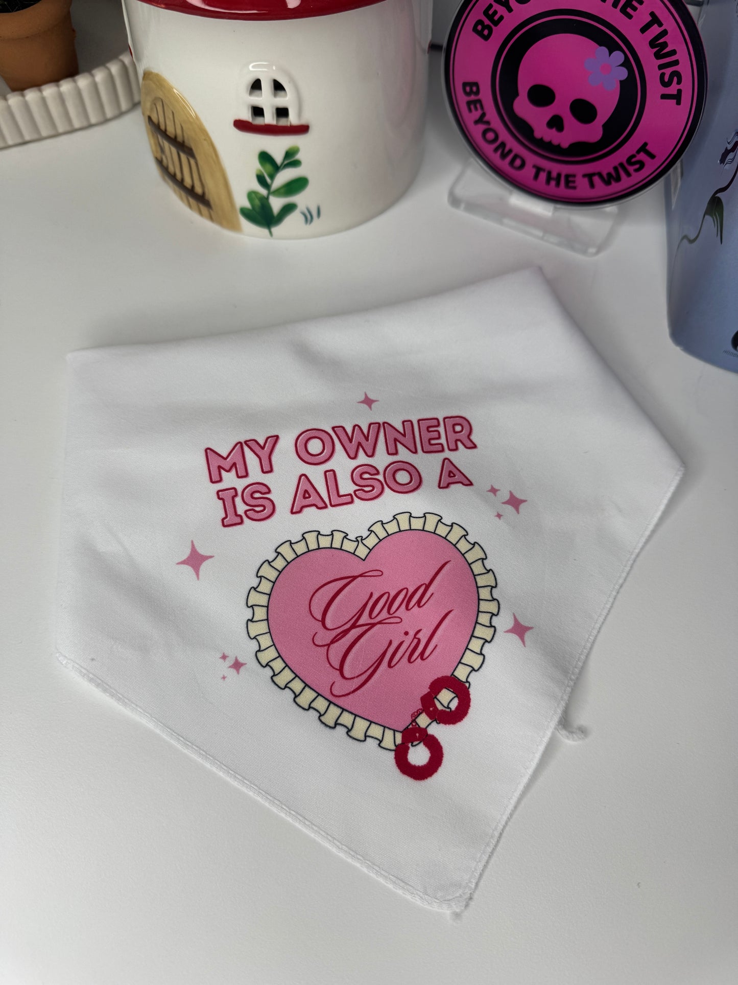 My Owner is Also a Good Girl Doggy Bandana