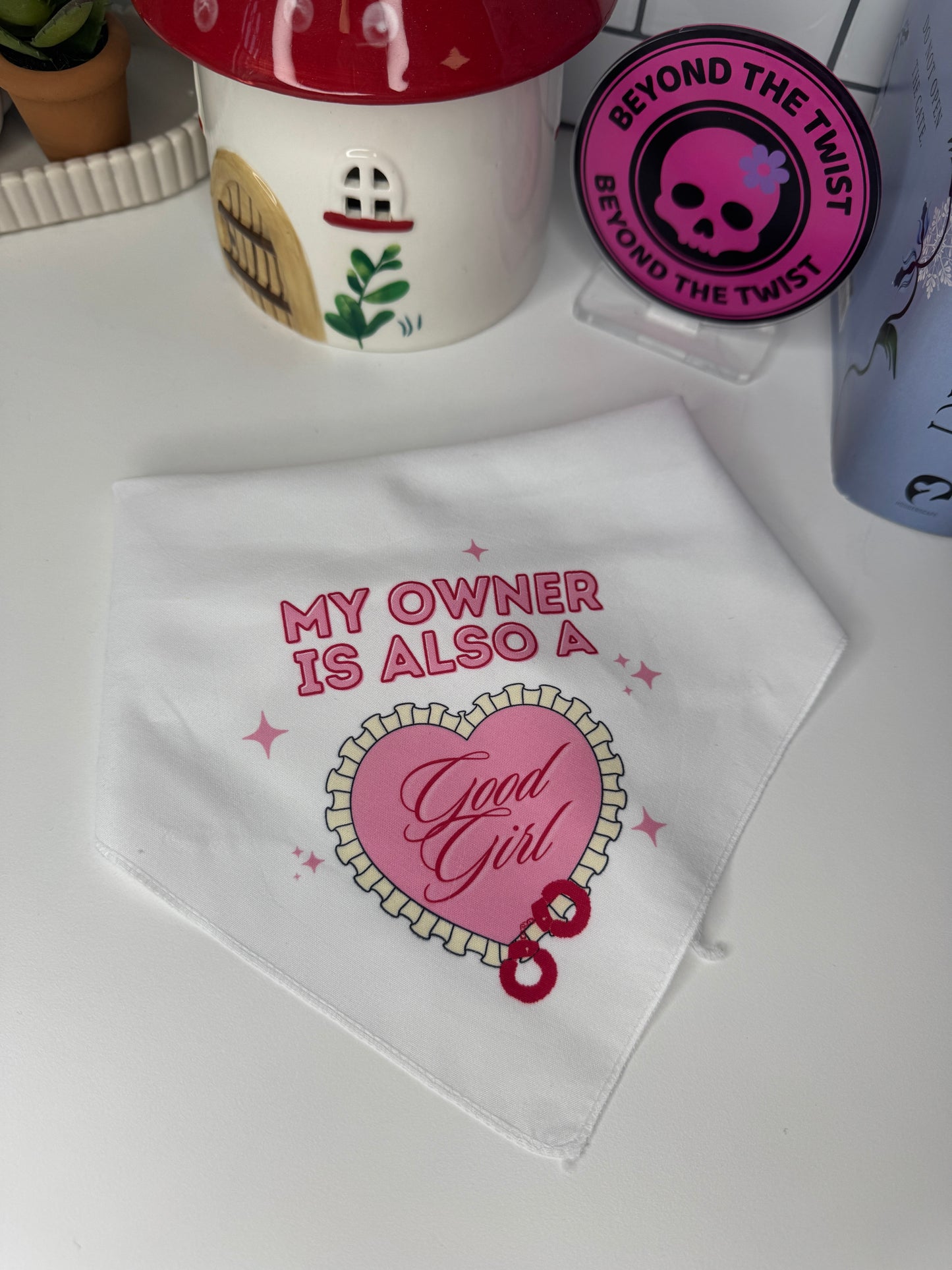 My Owner is Also a Good Girl Doggy Bandana