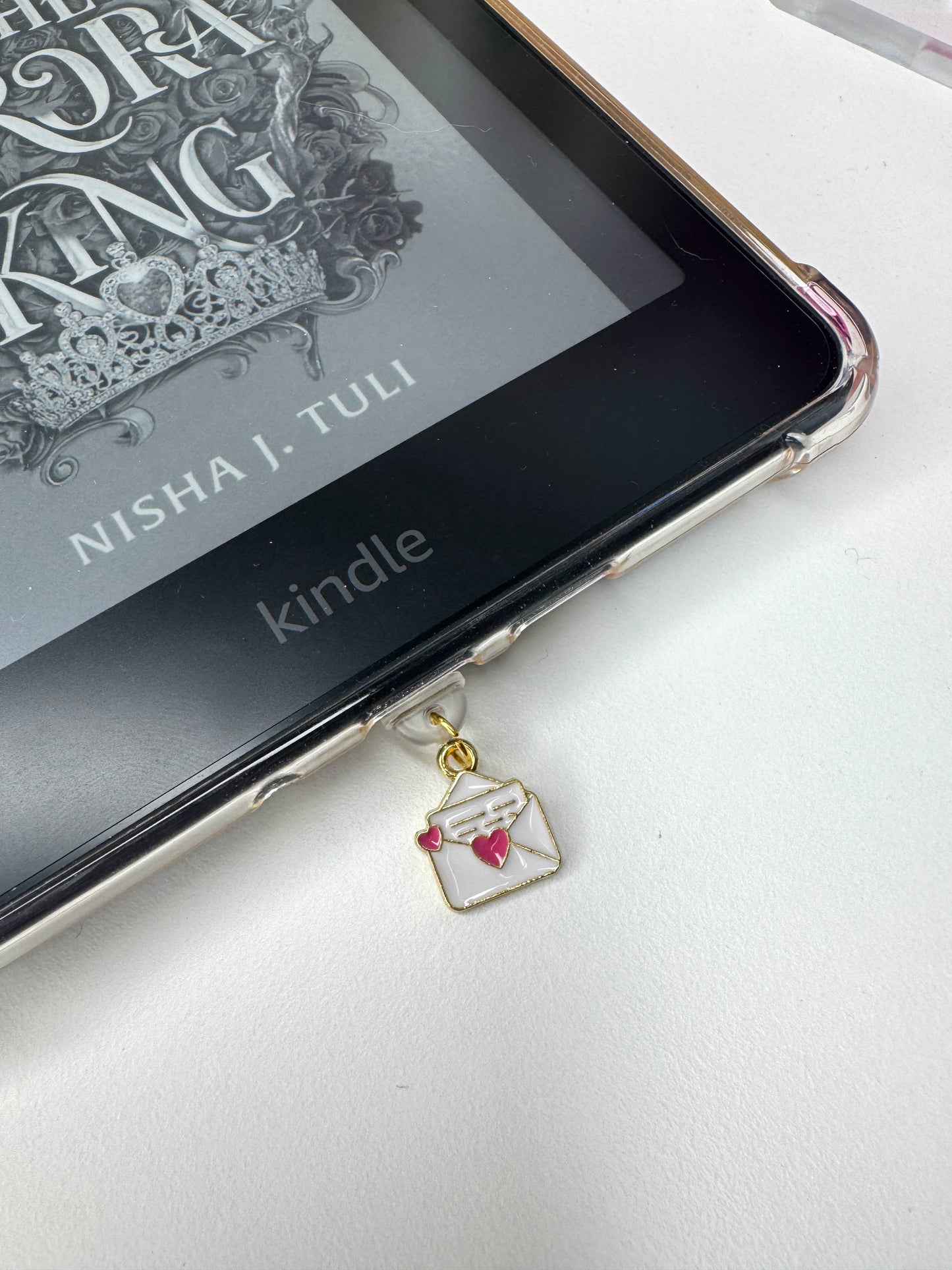 Love Letter Reader Charm Dust Plug