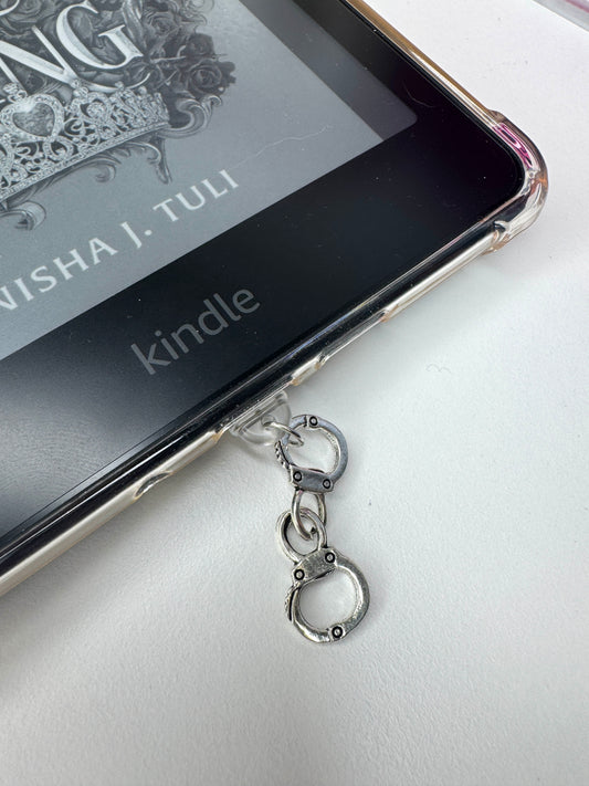 Hand Cuff eReader Charm Dust Plug