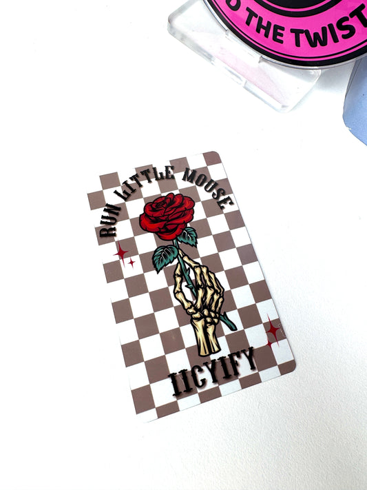 Run Little Mouse Mini Metal Bookmark