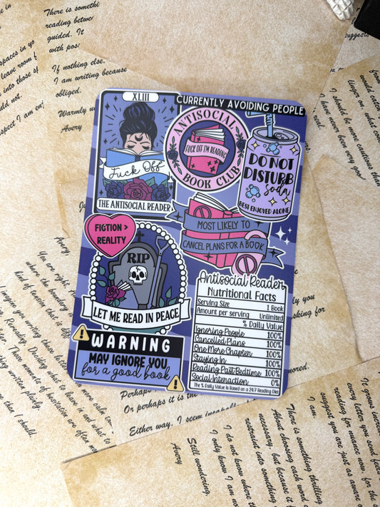 Antisocial Book Club Kindle Insert