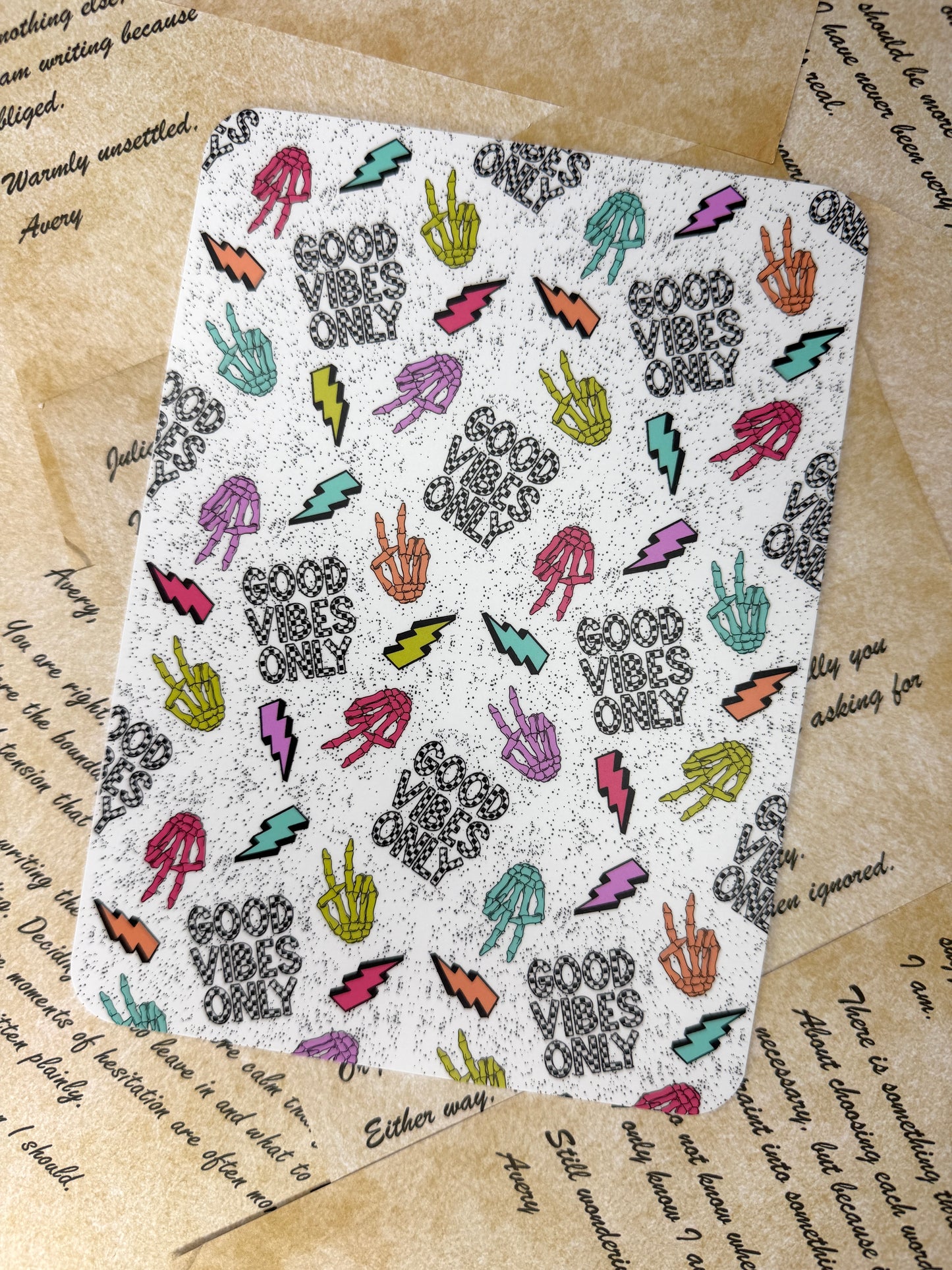 Good Vibes Only Kindle Insert