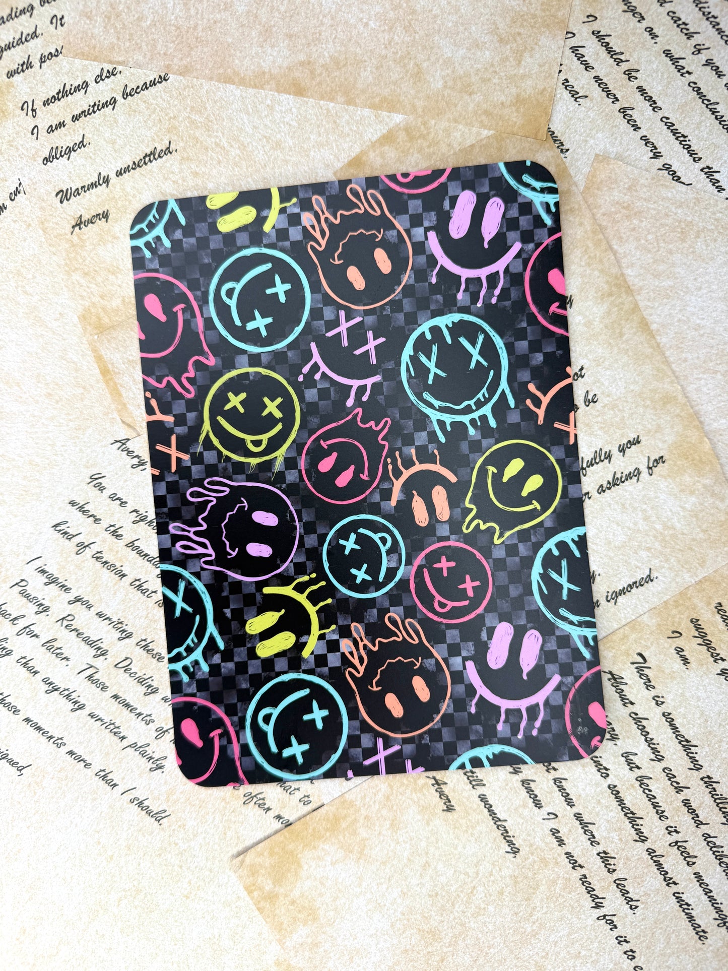 Neon Graffiti Smiles Kindle Insert