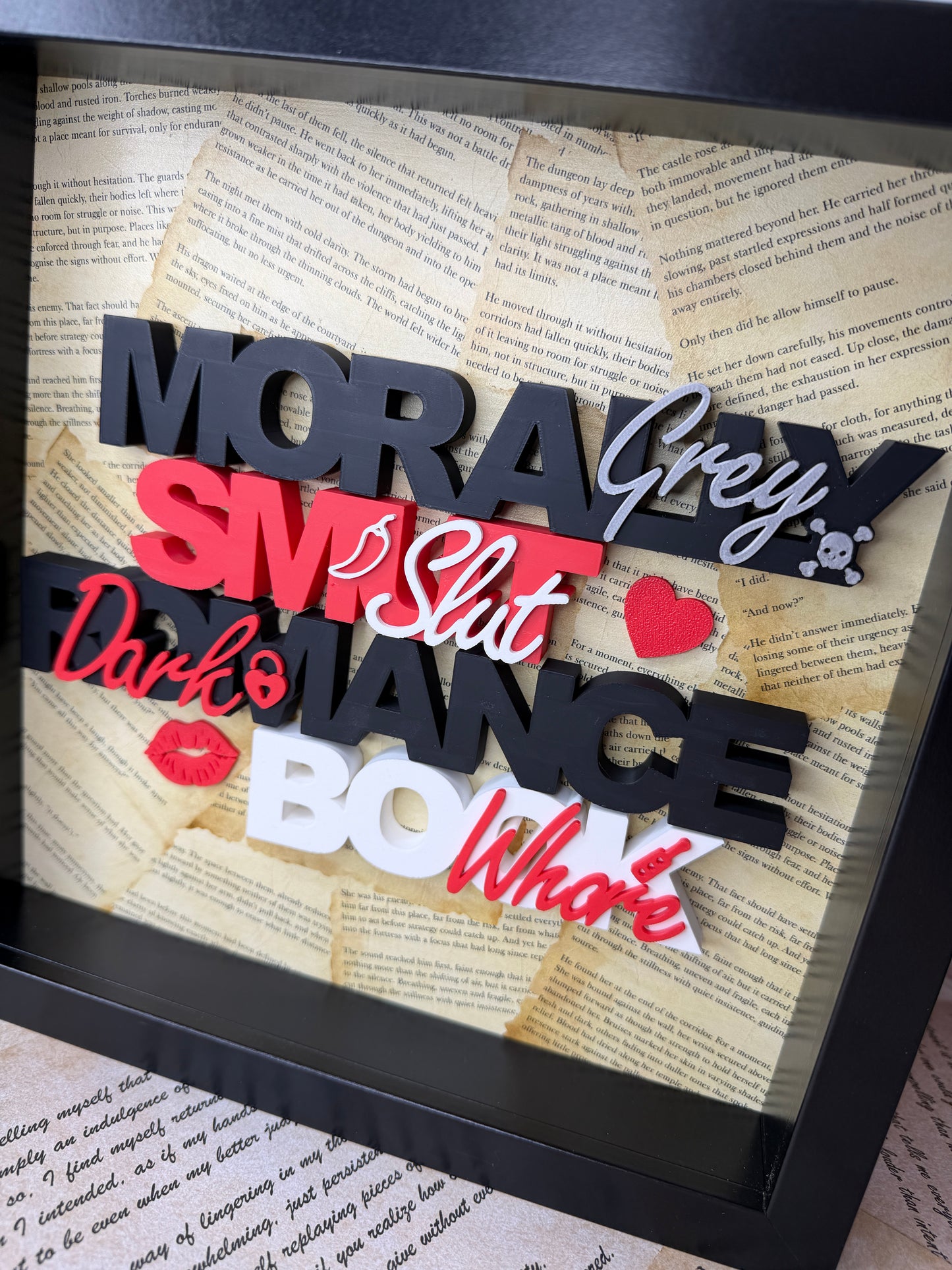 SMUTTY BOOKSHELF FRAME DECOR