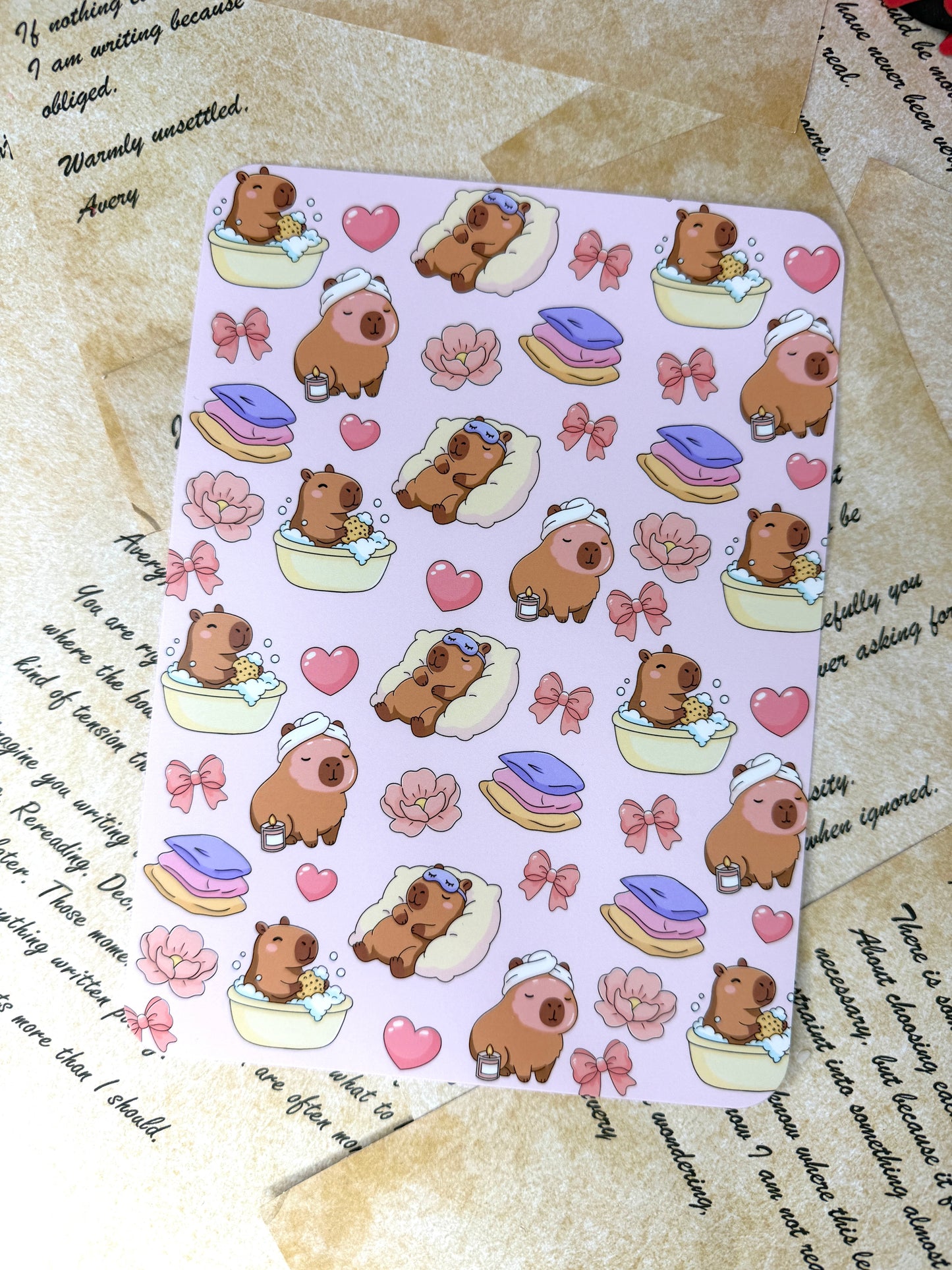 Cute Capybara Kindle Insert