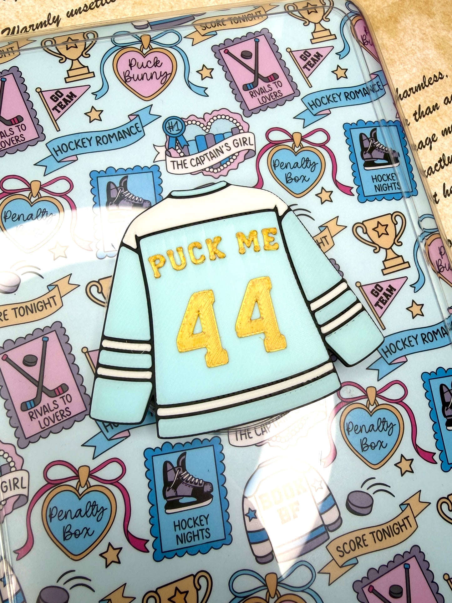 3D Hockey Jersey eReader Grip