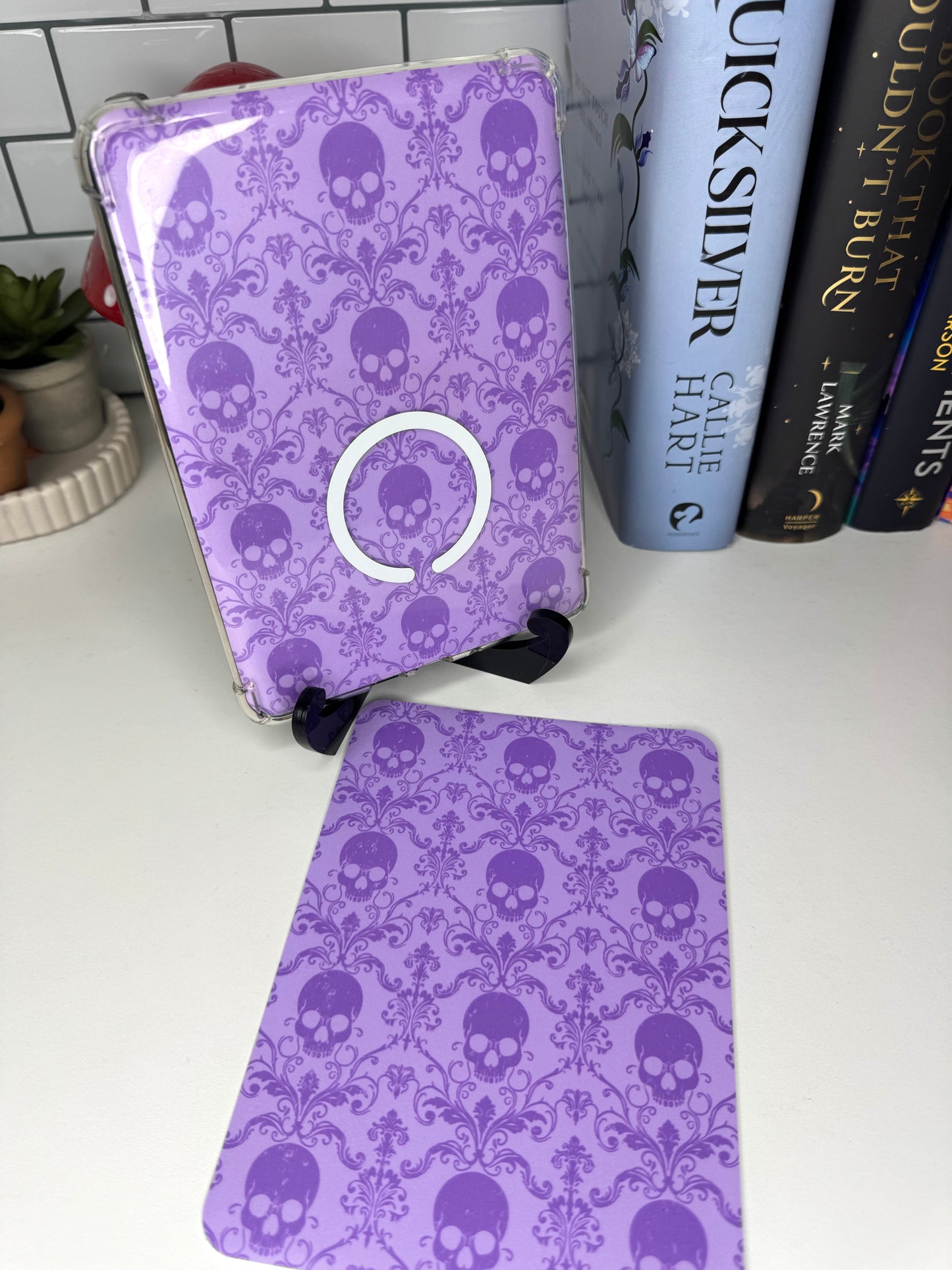 Purple Baroque Skull Kindle Insert