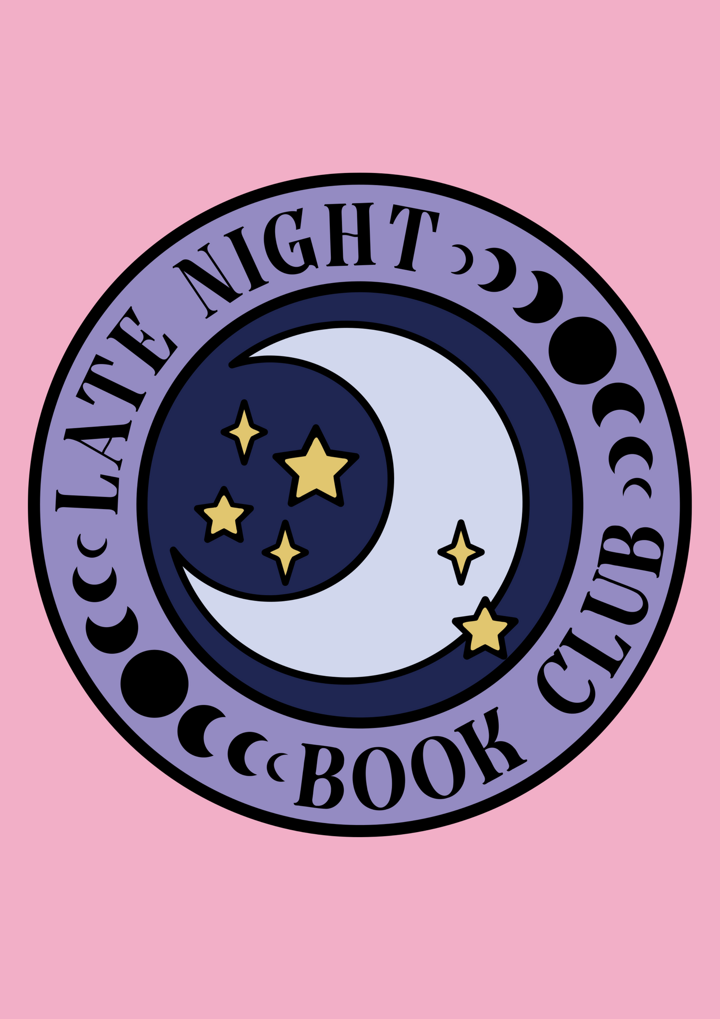Late Night Book Club Iron On Transfer - No Shirt Included