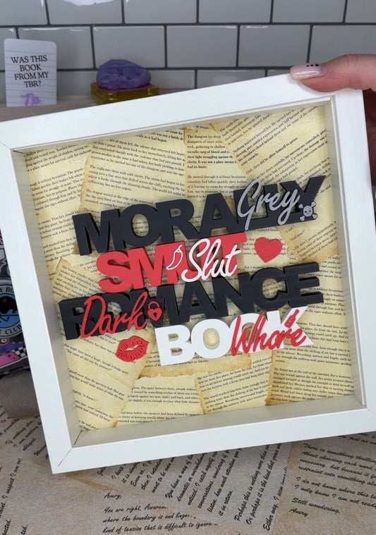 SMUTTY BOOKSHELF FRAME DECOR