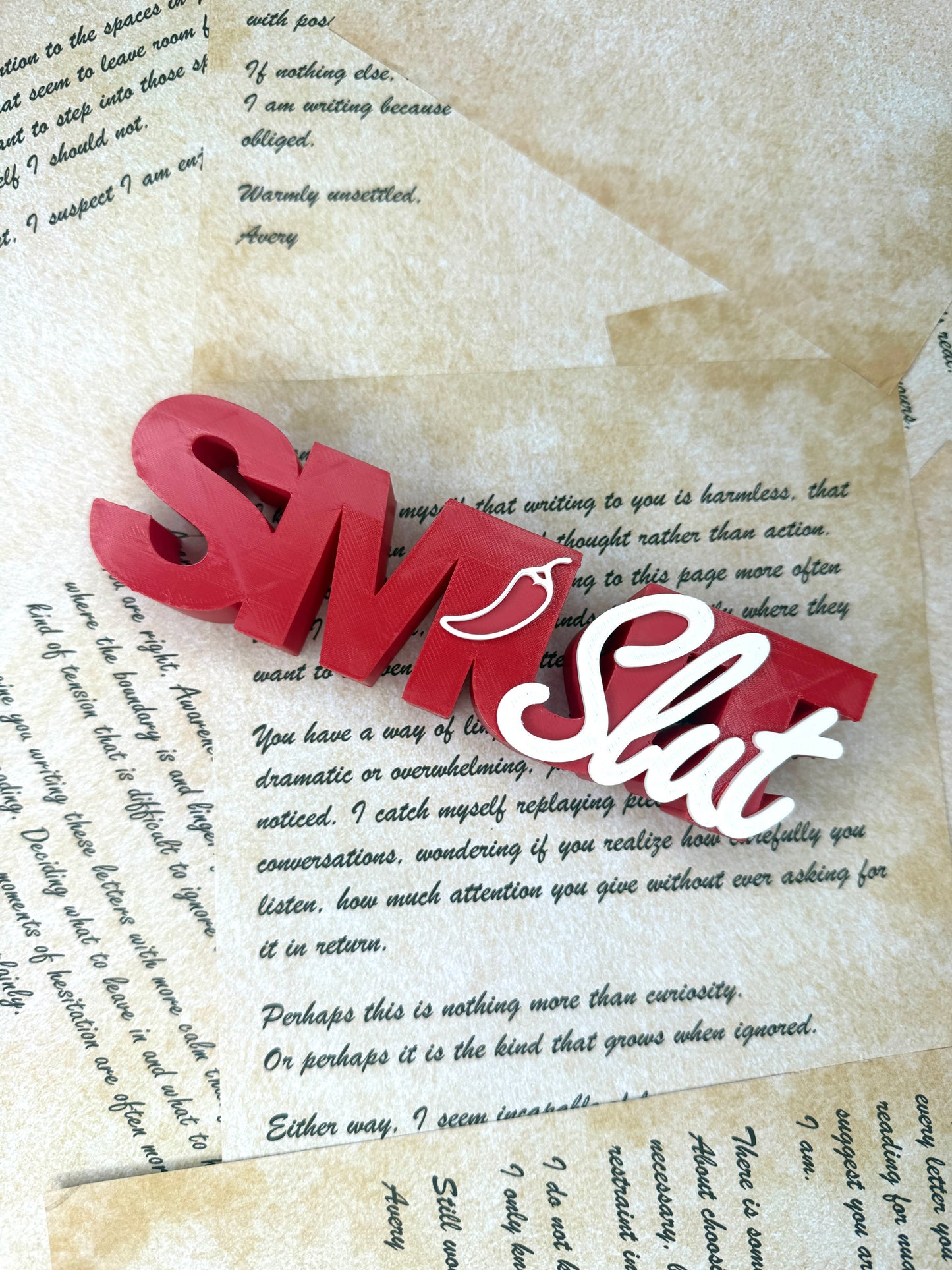 SMUT SL*T SHELF DECOR SIGN