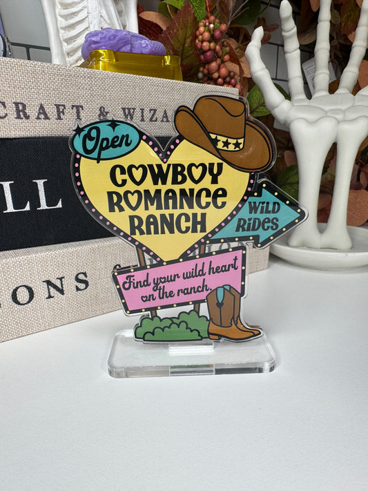 Cowboy Romance Ranch Book Shelf Decor