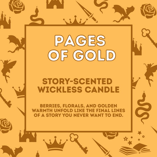 Pages of Gold - Story Scented Wickless Candle - 200g