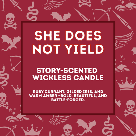 She Does Not Yield - Story Scented Wickless Candle - 200g