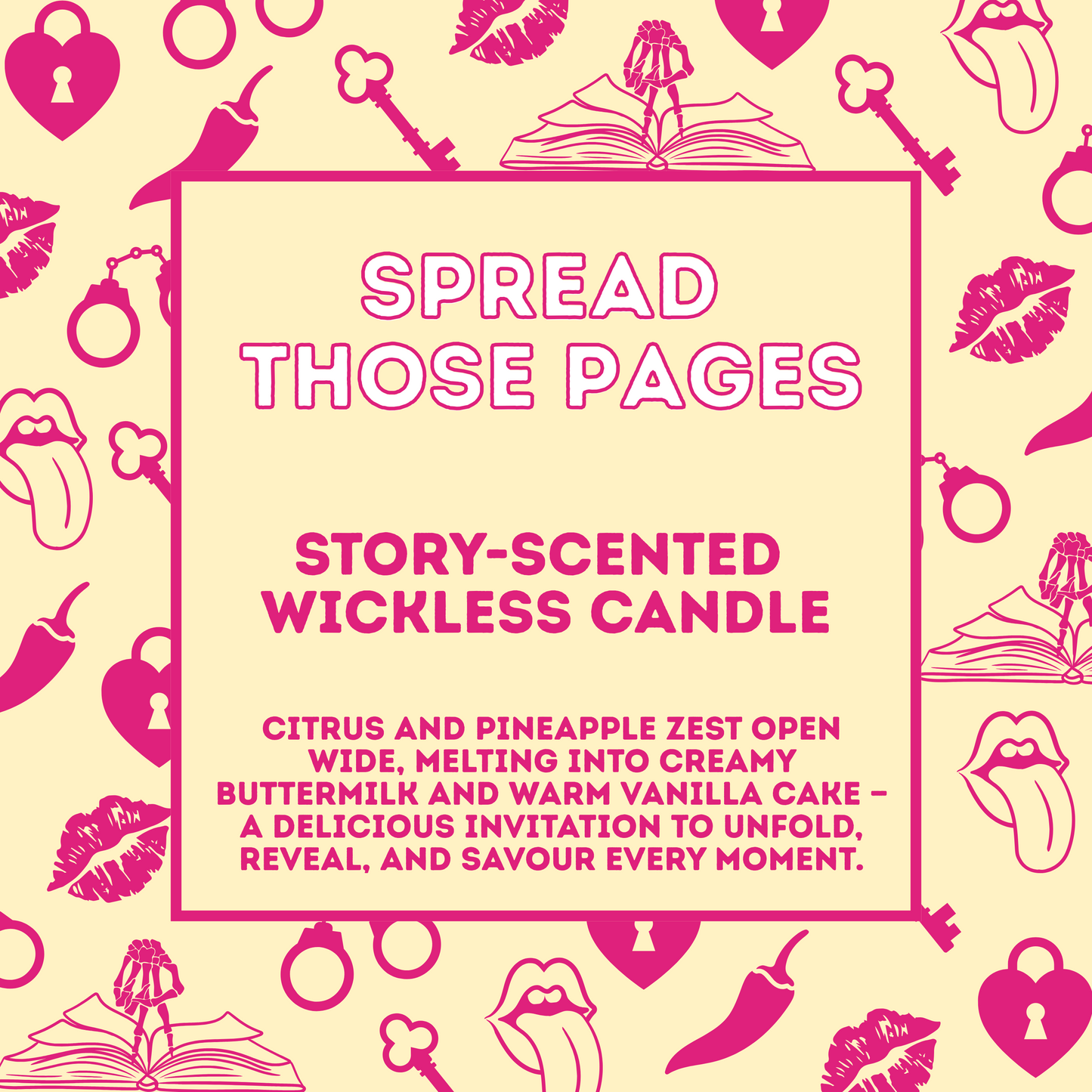 Spread Those Pages - Story Scented Wickless Candle - 200g