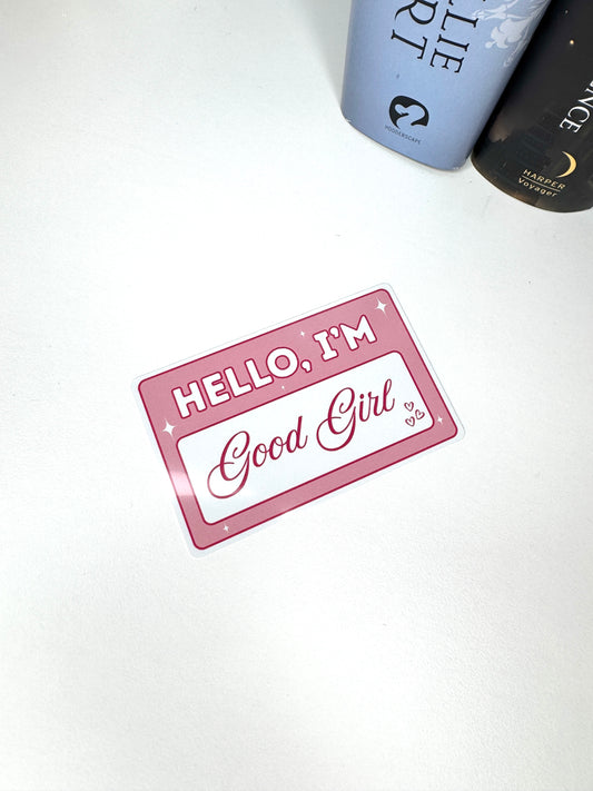 Hello I’m Good Girl Mini Metal Bookmark