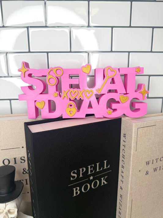 STFUATTDLAGG SHELF DECOR SIGN