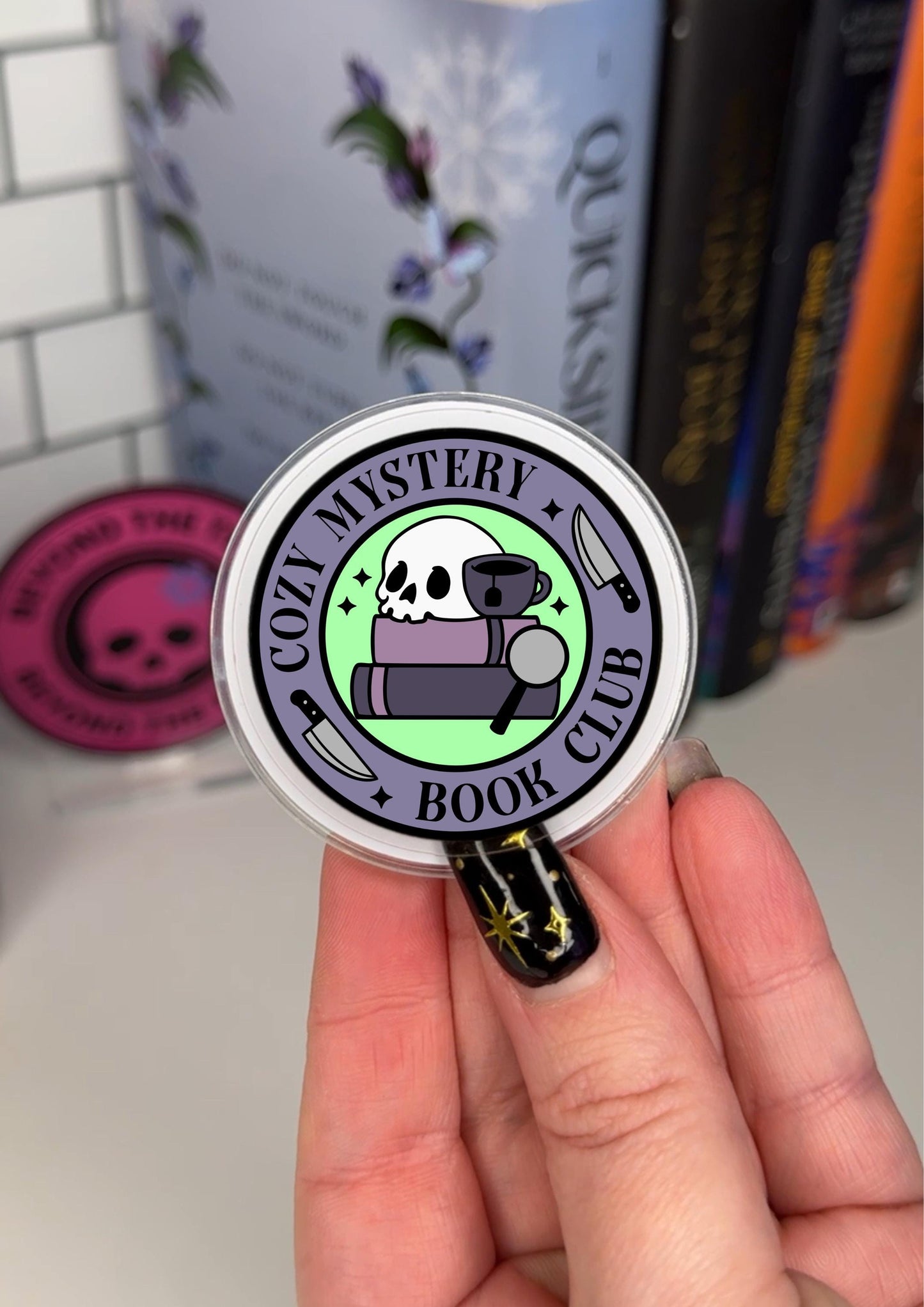 Cozy Mystery Book Club eReader Grip